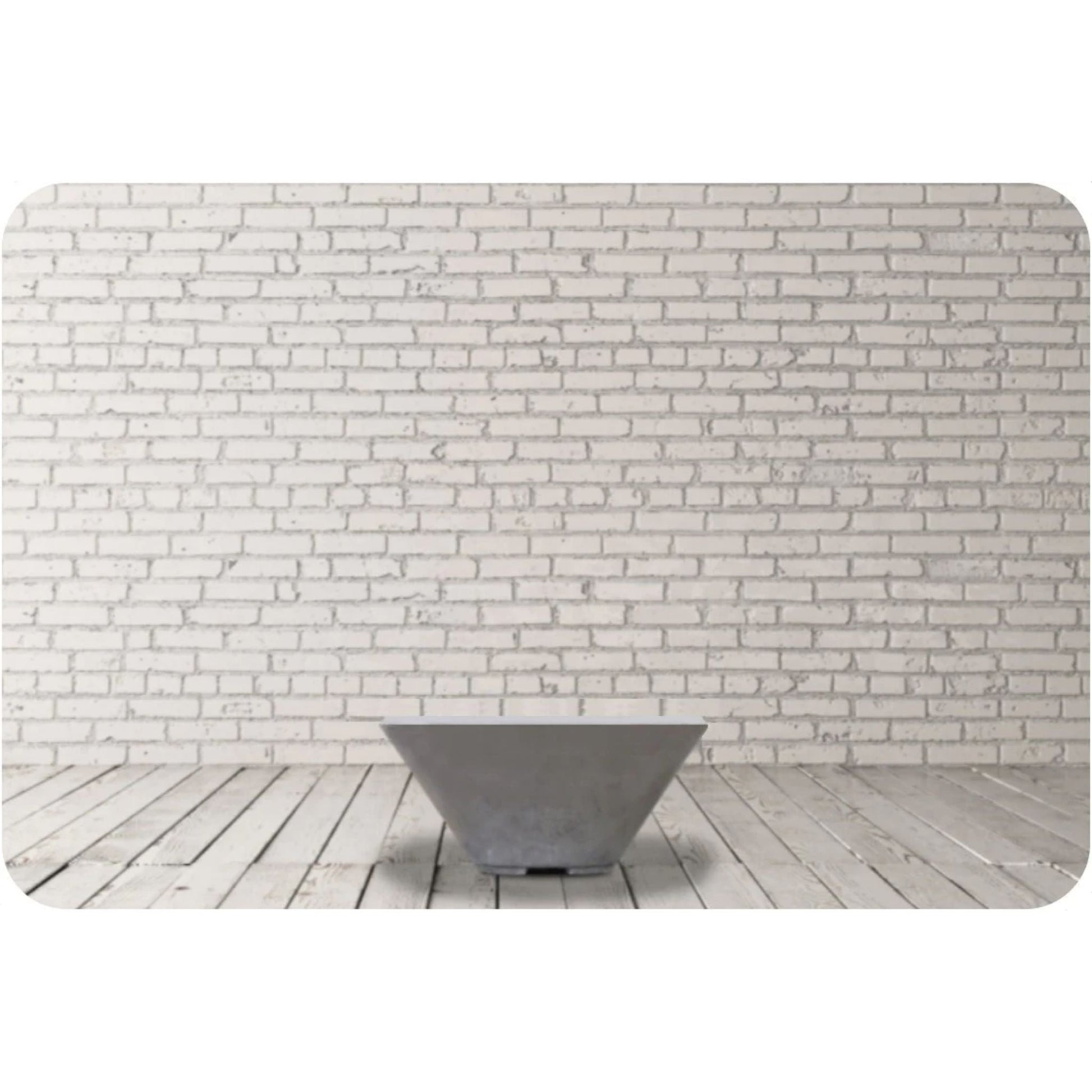 Prism Hardscapes Verona 29" Ultra White Concrete Water Bowl
