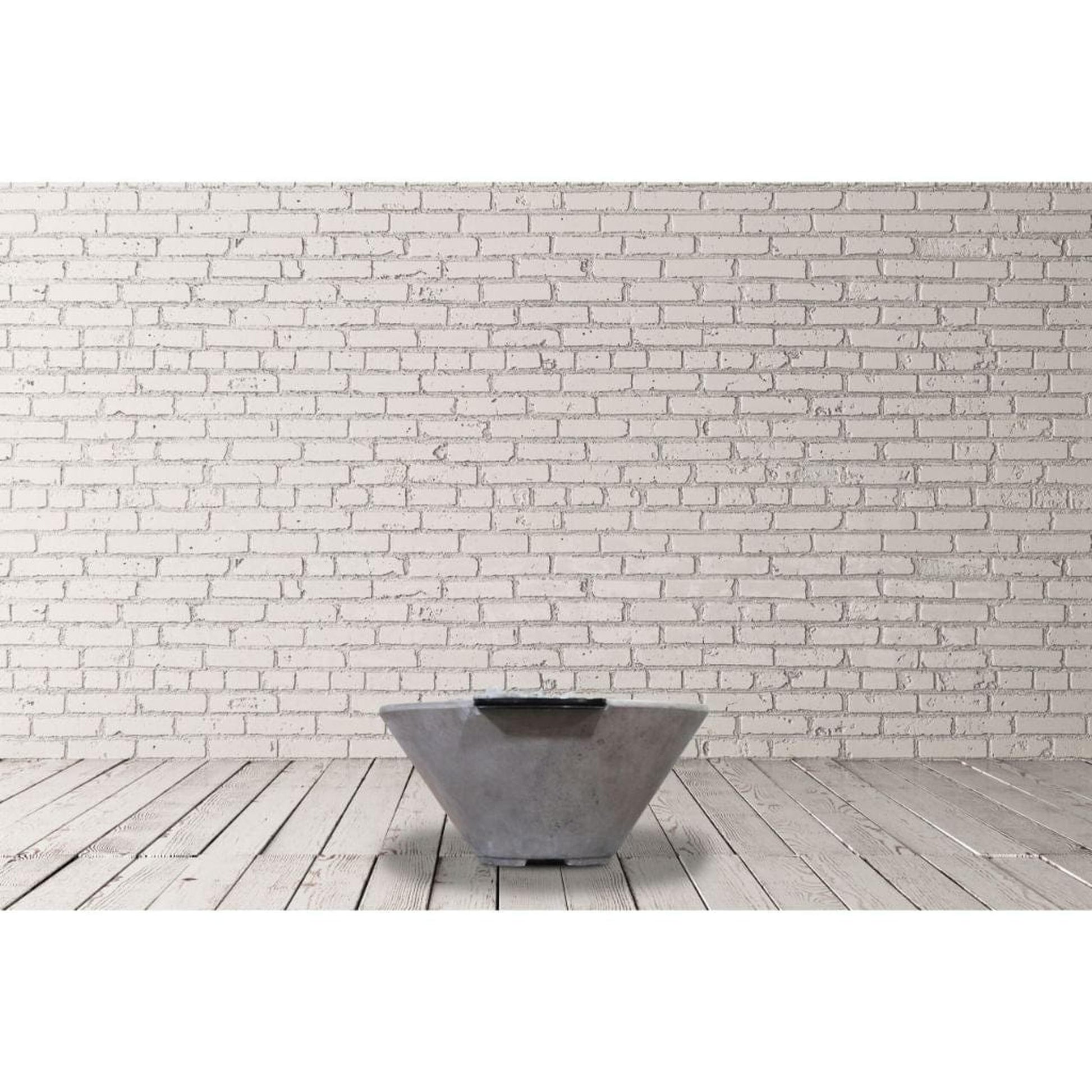 Prism Hardscapes Verona 32" Ultra White Match-Lit Liquid Propane Fire Bowl
