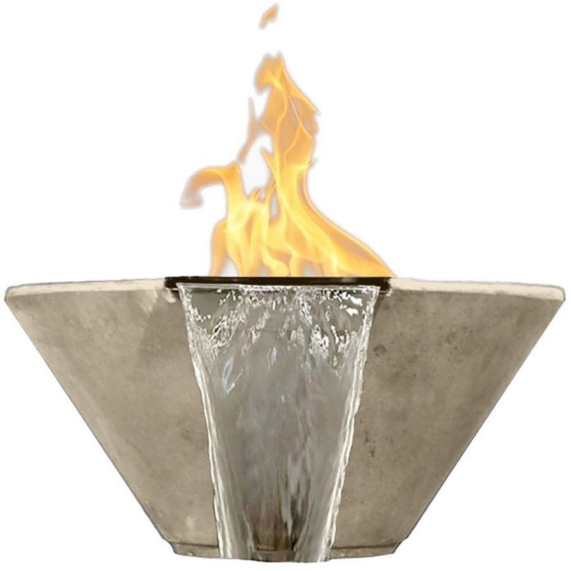 Prism Hardscapes Verona 32" Coastal Round Natural Gas Fire Pit & Water Bowl