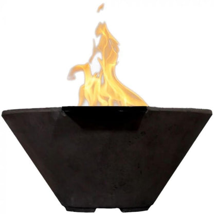 Prism Hardscapes Verona 32" Ebony Match-Lit Natural Gas Fire Bowl