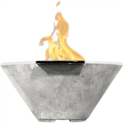 Prism Hardscapes Verona 32" Ultra White Match-Lit Natural Gas Fire Bowl