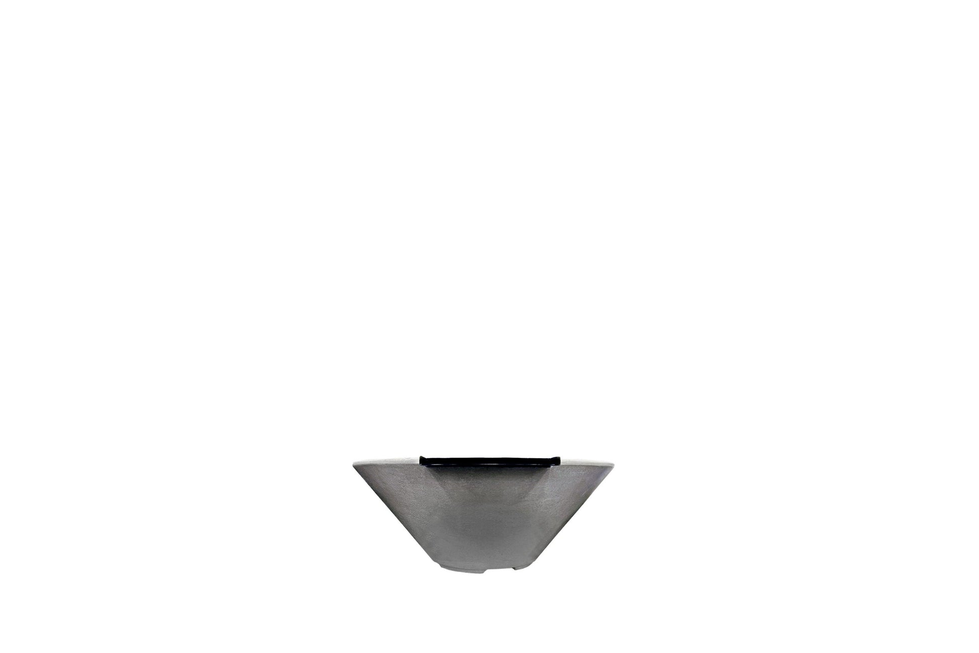 Prism Hardscapes Verona Small 33" Natural Concrete Propane Gas Fire Bowl With Match Lit Ignition