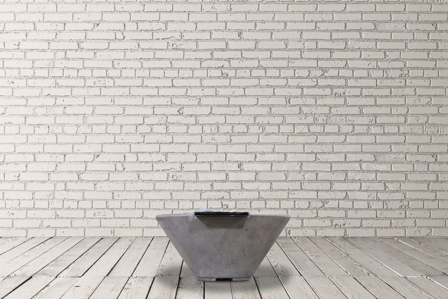 Prism Hardscapes Verona Small 33" Pewter Concrete Water Bowl