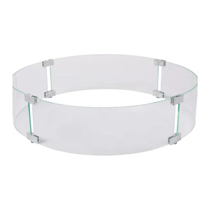 PyroMania 25" Round Glass Wind Guard for Fire Tables