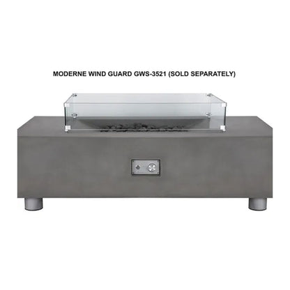 PyroMania 35" Glass Wind Guard for Moderne Fire Table