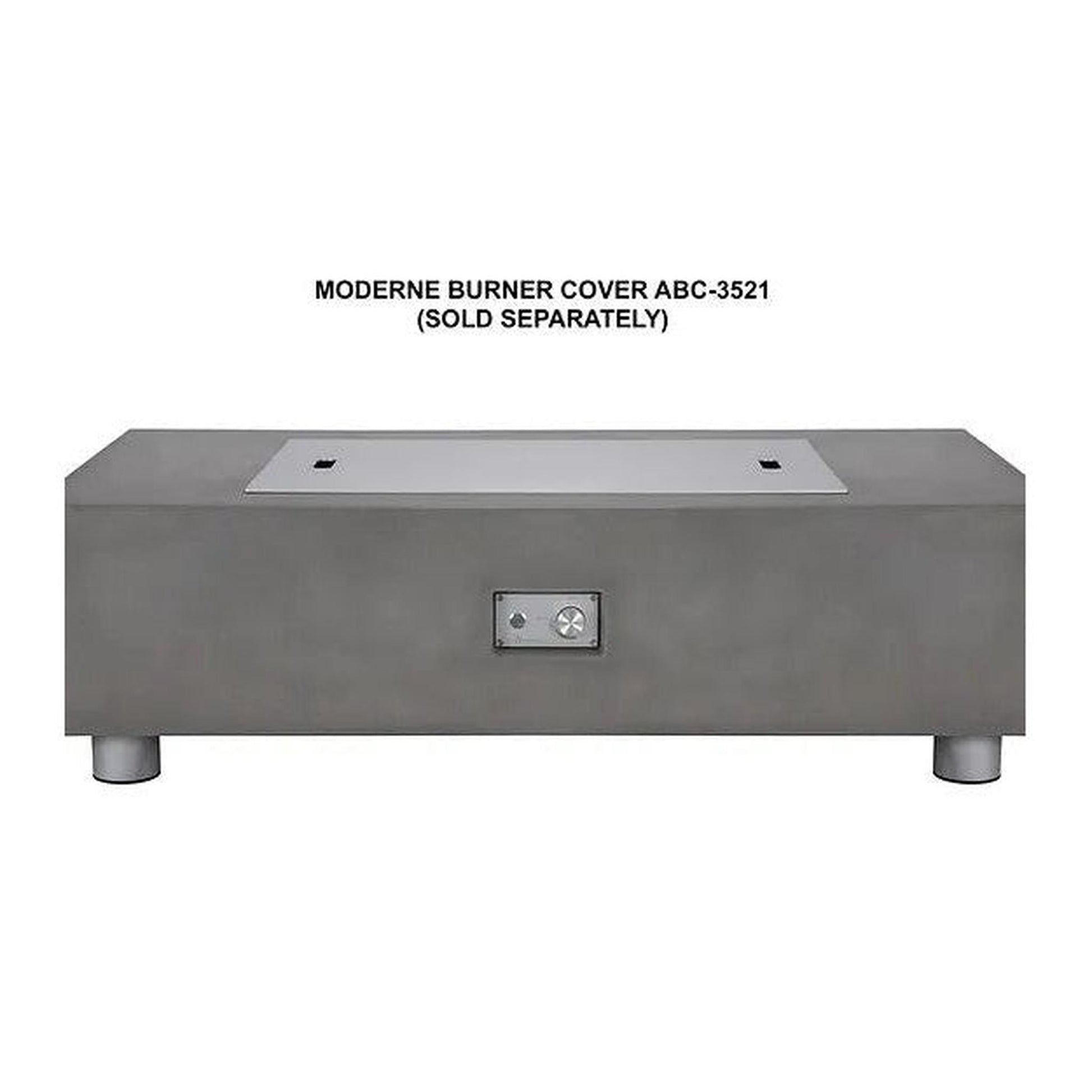 PyroMania 35" Rectangle Aluminum Burner Cover for Moderne Fire Table