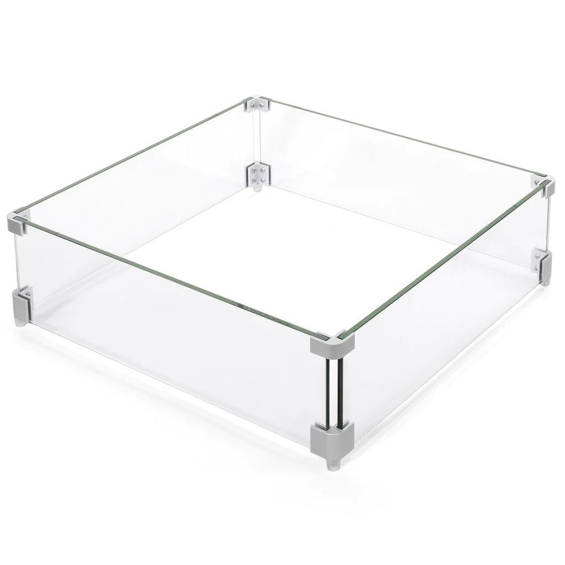 PyroMania 35" Square Glass Wind Guard for Paloma
