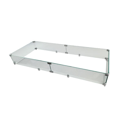 PyroMania 49" Glass Wind Guard for Alchemy Fire Table