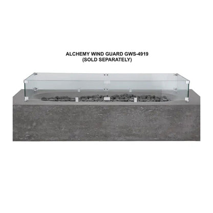 PyroMania 49" Glass Wind Guard for Alchemy Fire Table