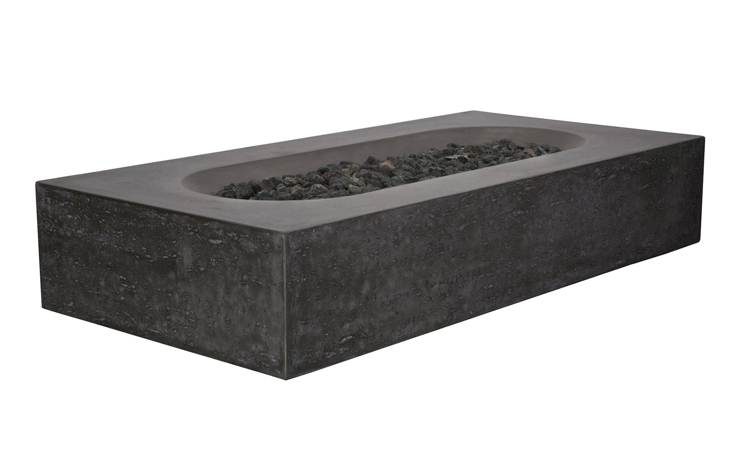PyroMania Alchemy 60" Charcoal Finish Natural Gas Outdoor Rectangular Fire Table