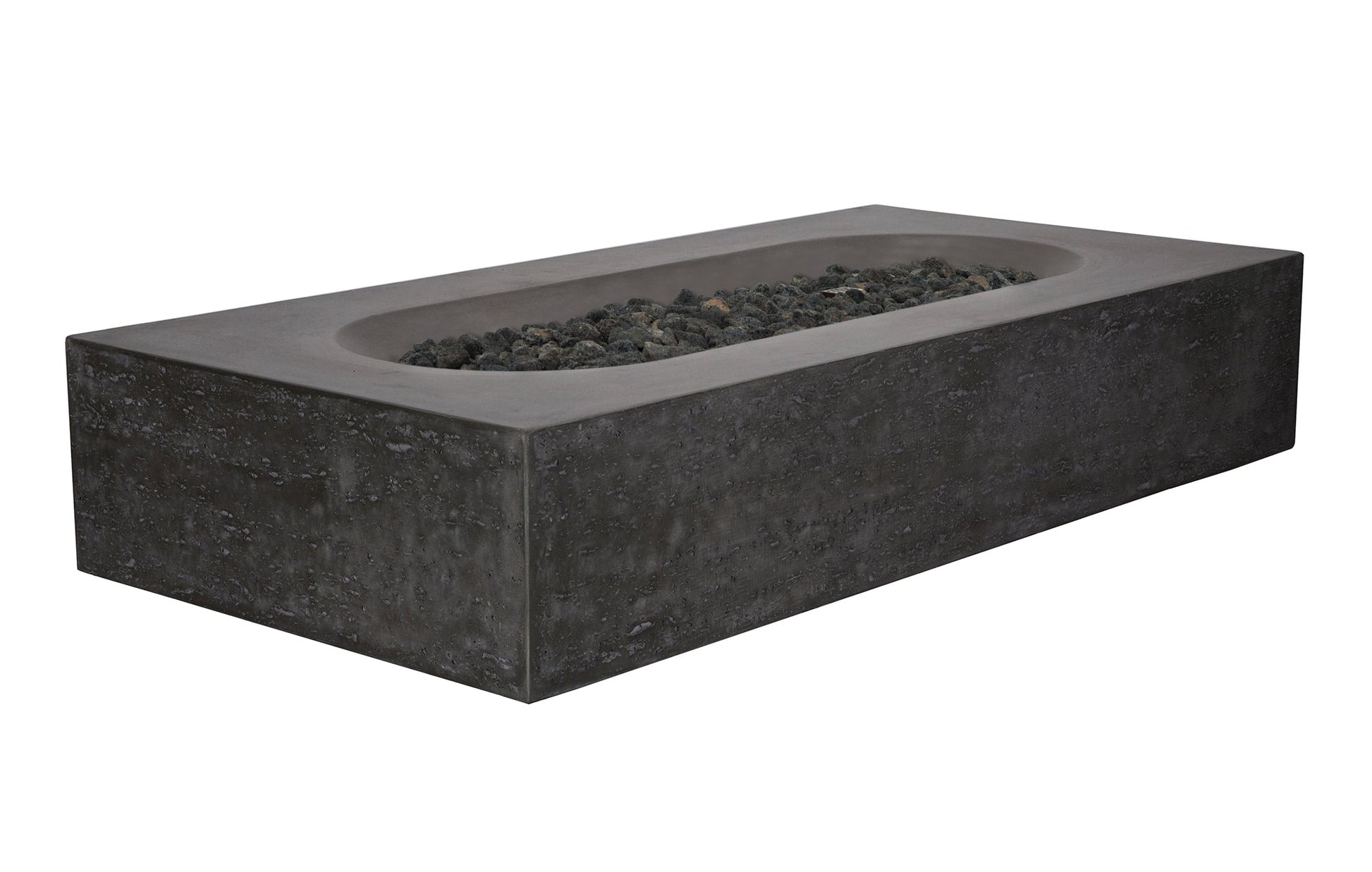 PyroMania Alchemy 60" Charcoal Finish Natural Gas Outdoor Rectangular Fire Table