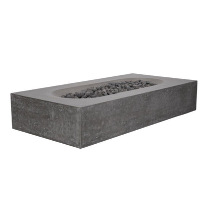 PyroMania Alchemy 60" Rectangular Slate Outdoor Natural Gas Fire Pit Table