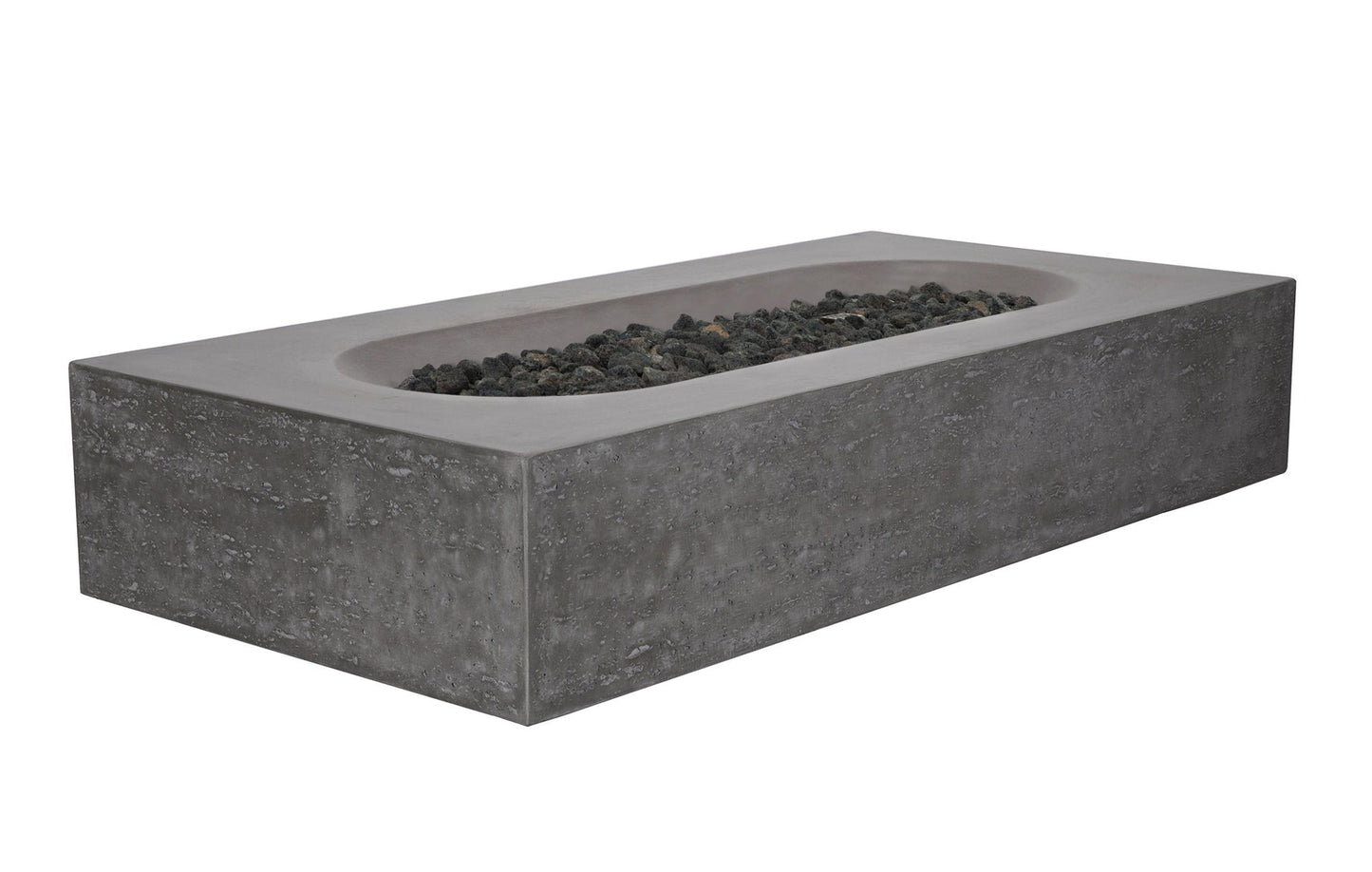 PyroMania Alchemy 60" Slate Gray Finish Natural Gas Outdoor Rectangular Fire Table