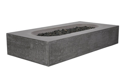 PyroMania Alchemy 60" Slate Gray Finish Natural Gas Outdoor Rectangular Fire Table