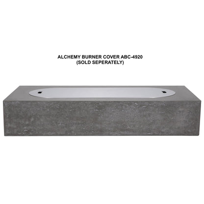 PyroMania Alchemy 60" Slate Gray Finish Natural Gas Outdoor Rectangular Fire Table