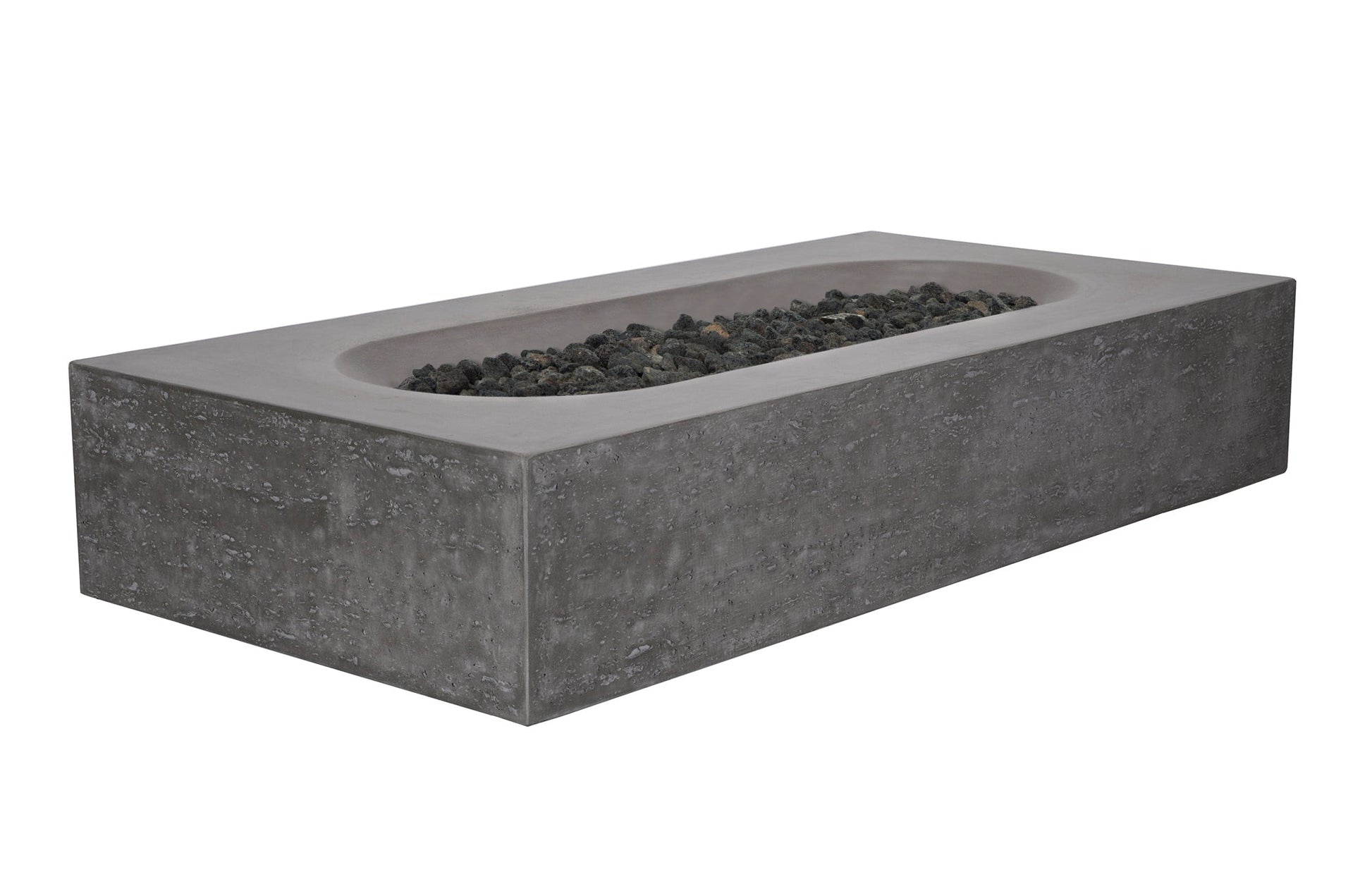 PyroMania Alchemy 60" Slate Gray Finish Natural Gas Outdoor Rectangular Fire Table