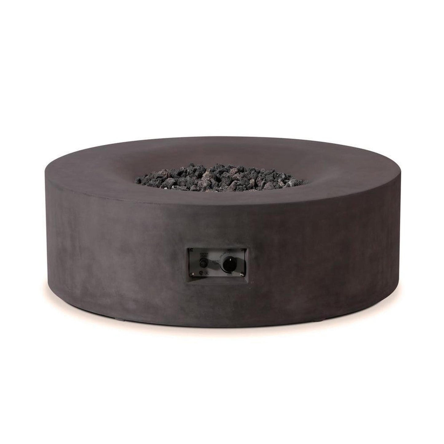 PyroMania Avalon 42" Charcoal Finish Natural Gas Outdoor Round Fire Table