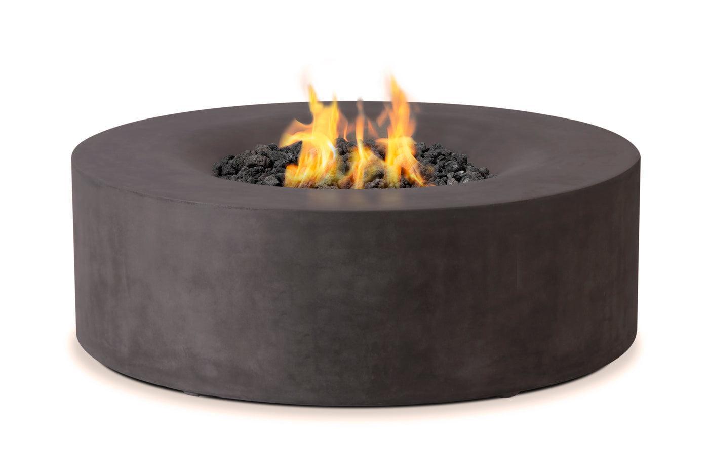 PyroMania Avalon 42" Charcoal Finish Natural Gas Outdoor Round Fire Pit Table