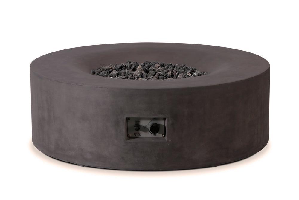 PyroMania Avalon 42" Charcoal Finish Natural Gas Outdoor Round Fire Pit Table