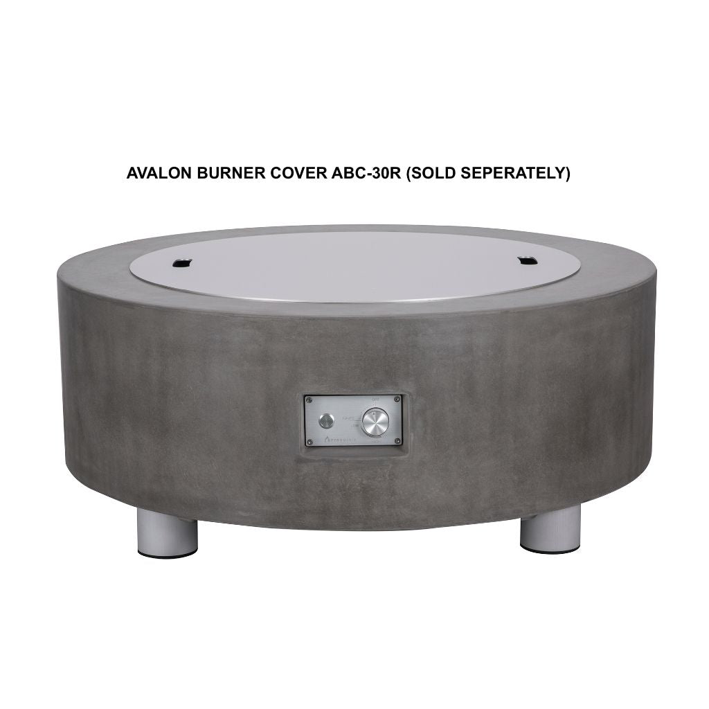 PyroMania Avalon 42" Round Slate Outdoor Propane Gas Fire Pit Table