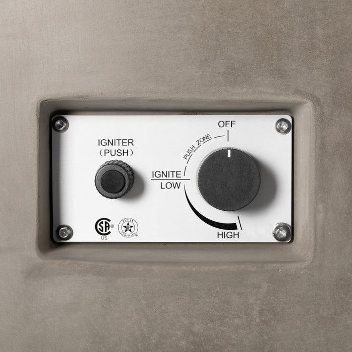 PyroMania Avalon 42" Slate Finish Natural Gas Outdoor Round Fire Pit Table