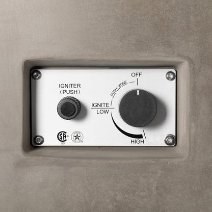 PyroMania Avalon 42" Slate Finish Natural Gas Outdoor Round Fire Pit Table