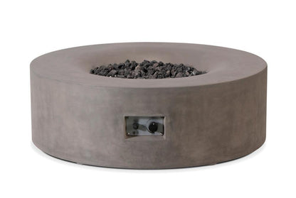 PyroMania Avalon 42" Slate Finish Natural Gas Outdoor Round Fire Pit Table