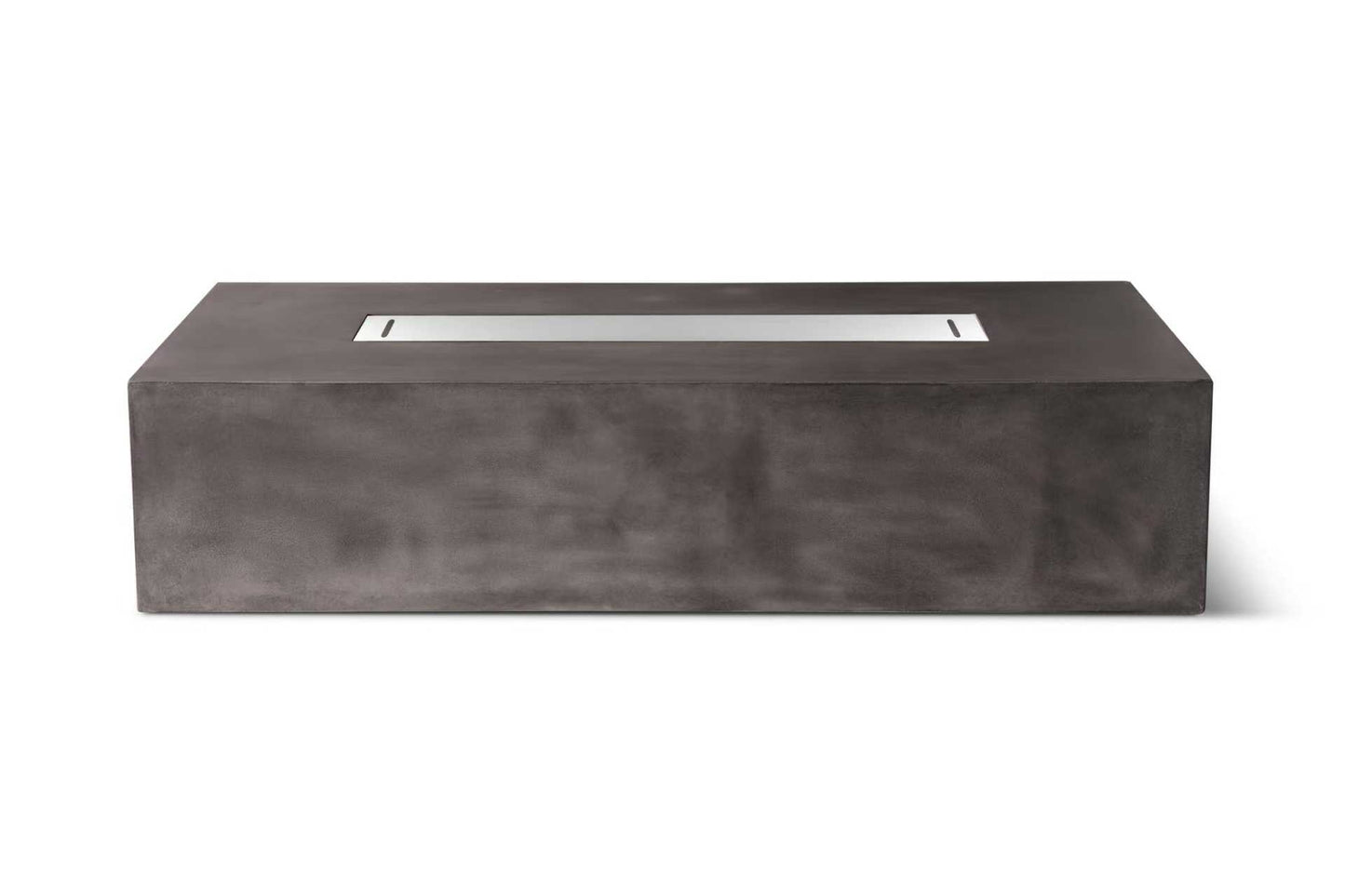 PyroMania Brut 60" x 30" Charcoal Finish Liquid Propane Rectangle Fire Pit Table