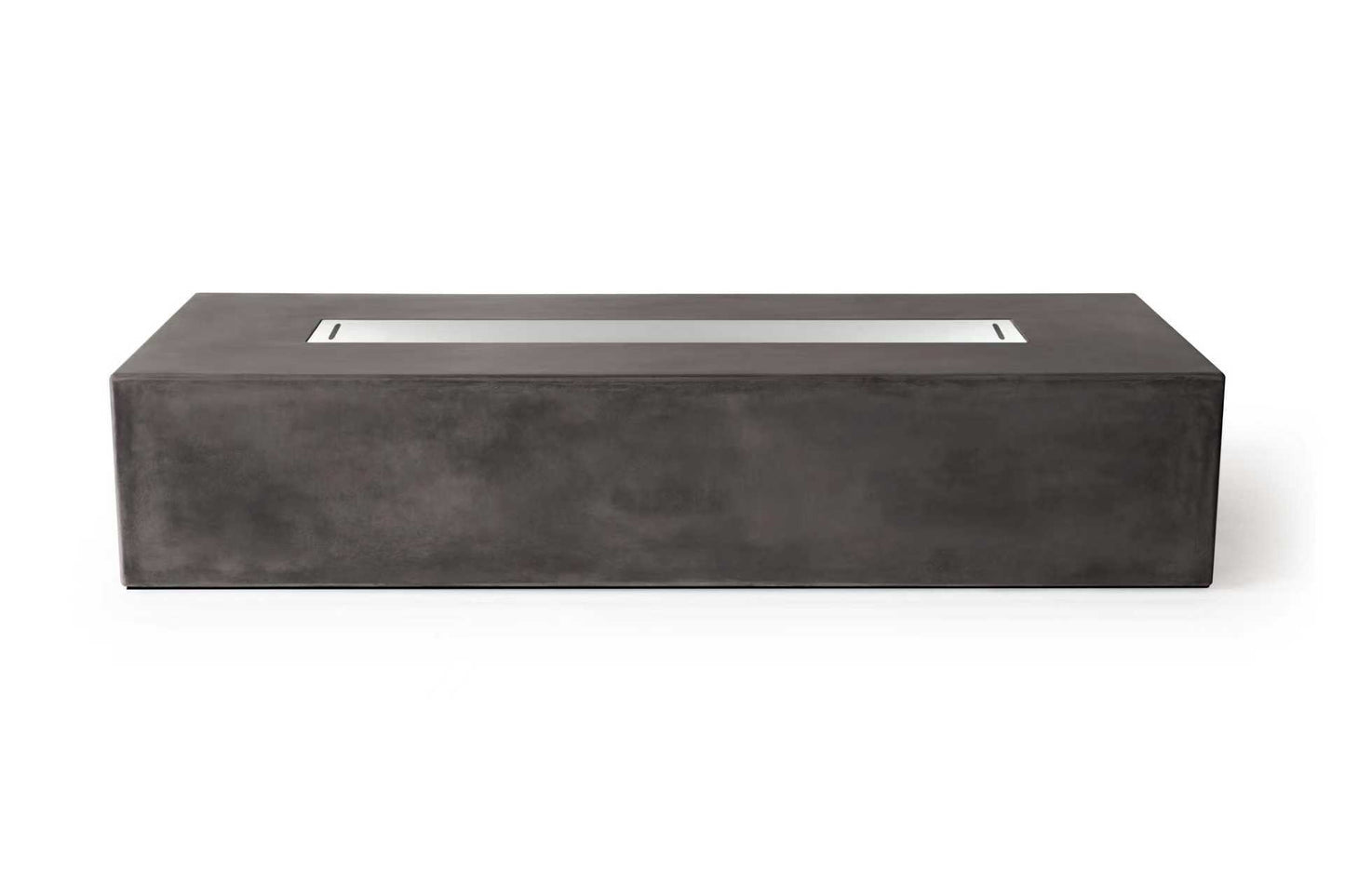 PyroMania Brut 72" x 30" Charcoal Finish Liquid Propane Rectangle Fire Pit Table