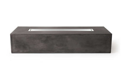 PyroMania Brut 72" x 30" Charcoal Finish Liquid Propane Rectangle Fire Pit Table