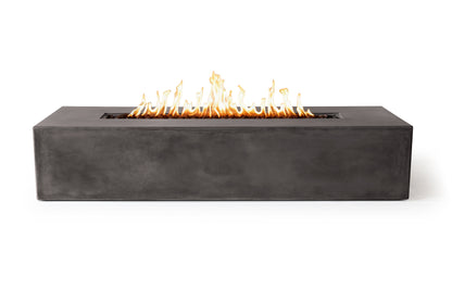 PyroMania Brut 72" x 30" Charcoal Finish Liquid Propane Rectangle Fire Pit Table