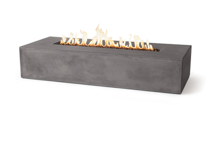 PyroMania Brut 72" x 30" Slate Grey Finish Liquid Propane Rectangle Fire Pit Table