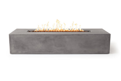 PyroMania Brut 72" x 30" Slate Grey Finish Liquid Propane Rectangle Fire Pit Table