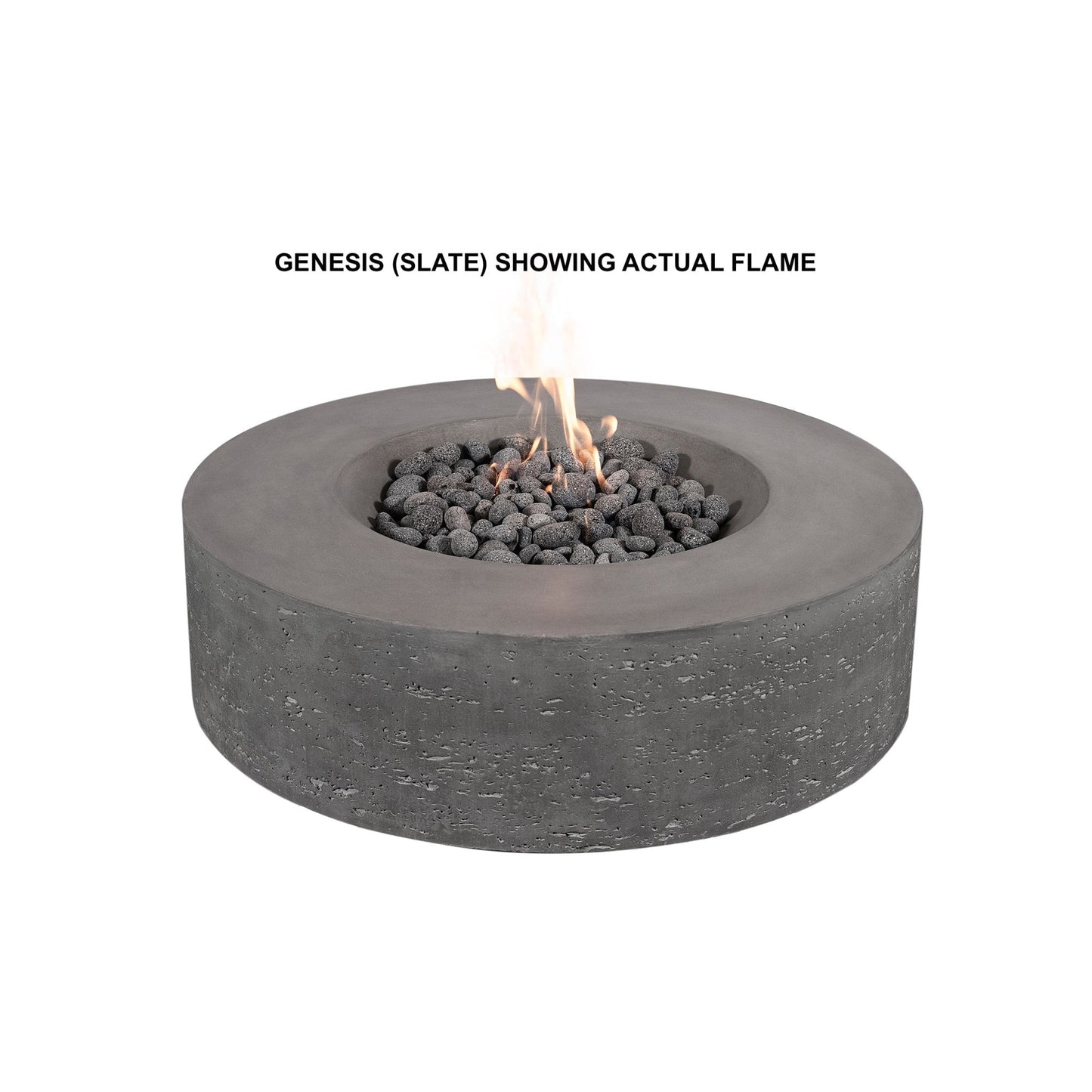 PyroMania Genesis 41" Round Charcoal Outdoor Propane Gas Fire Pit Table