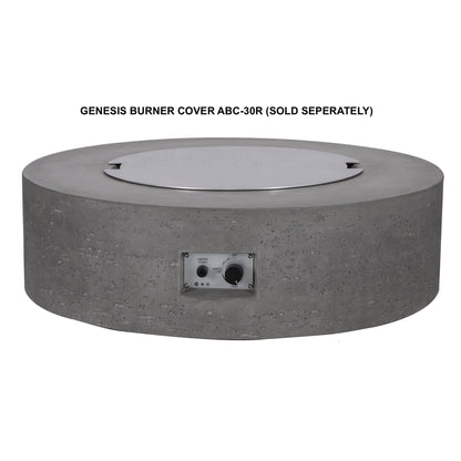 PyroMania Genesis 41" Round Slate Outdoor Natural Gas Fire Pit Table