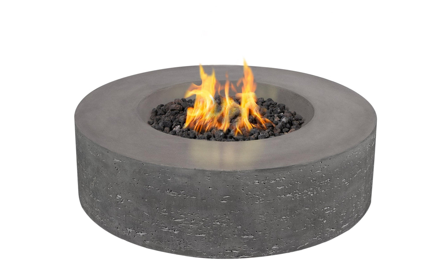 PyroMania Genesis 41" Slate Gray Finish Natural Gas Outdoor Round Fire Table