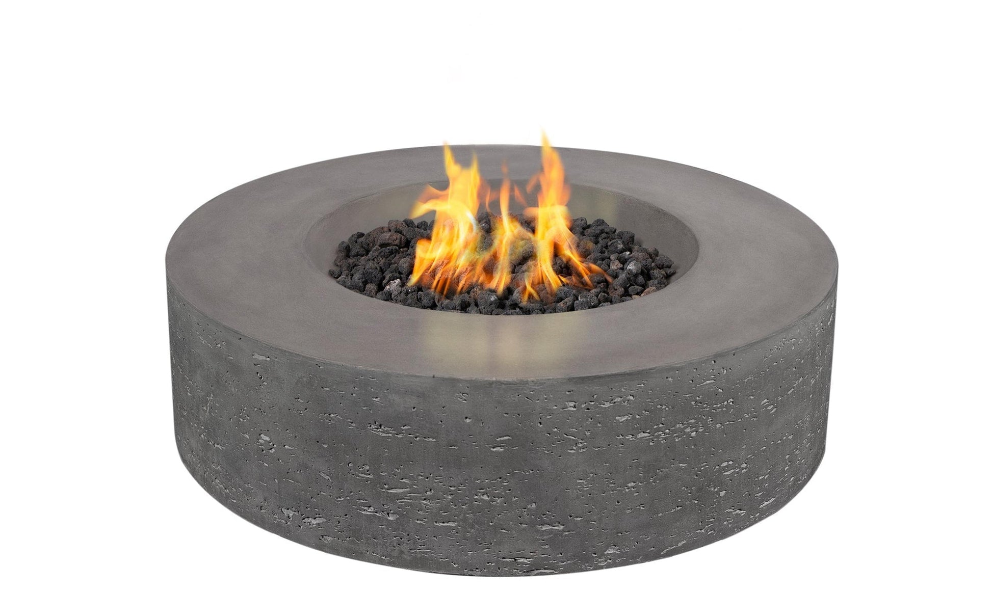PyroMania Genesis 41" Slate Gray Finish Natural Gas Outdoor Round Fire Table