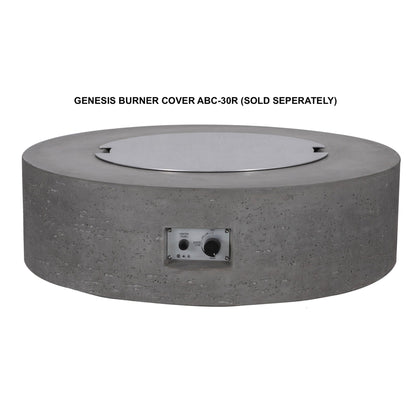 PyroMania Genesis 41" Slate Gray Finish Natural Gas Outdoor Round Fire Table