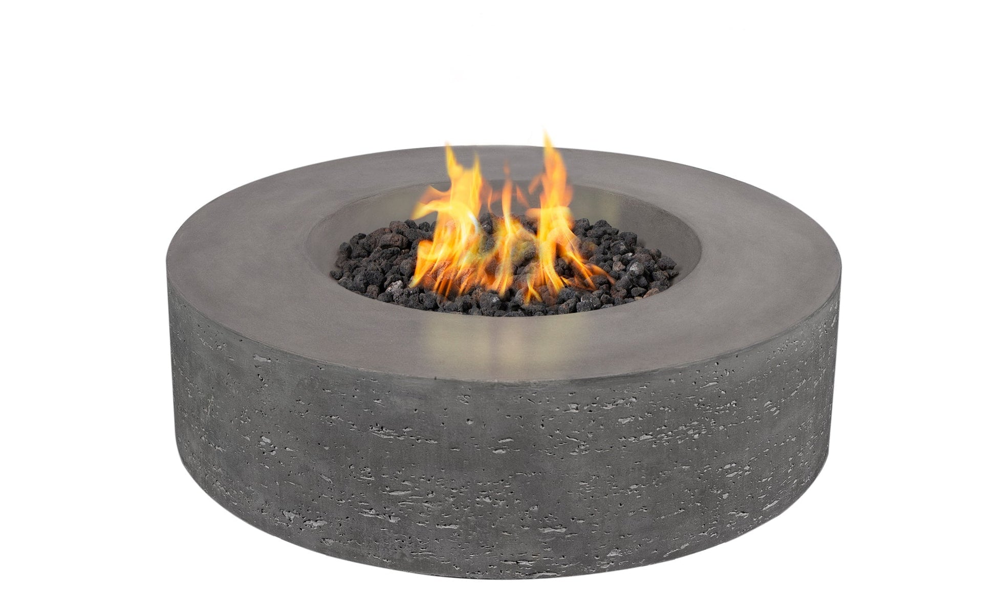 PyroMania Genesis 41" Slate Gray Finish Natural Gas Outdoor Round Fire Table