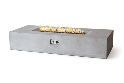PyroMania Laguna 72" x 30" Slate Finish Liquid Propane Outdoor Rectangle Fire Pit Table