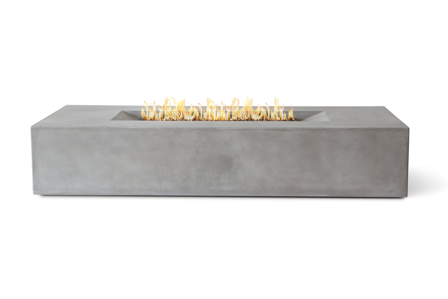 PyroMania Laguna 72" x 30" Slate Finish Natural Gas Outdoor Rectangle Fire Pit Table