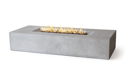 PyroMania Laguna 72" x 30" Slate Finish Natural Gas Outdoor Rectangle Fire Pit Table