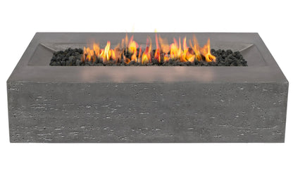 PyroMania Millenia 48" Slate Gray Finish Natural Gas Outdoor Rectangular Fire Table