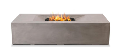 PyroMania Moderne 58" x 32" Slate Gray Finish Propane Gas Outdoor Rectangle Fire Pit Table
