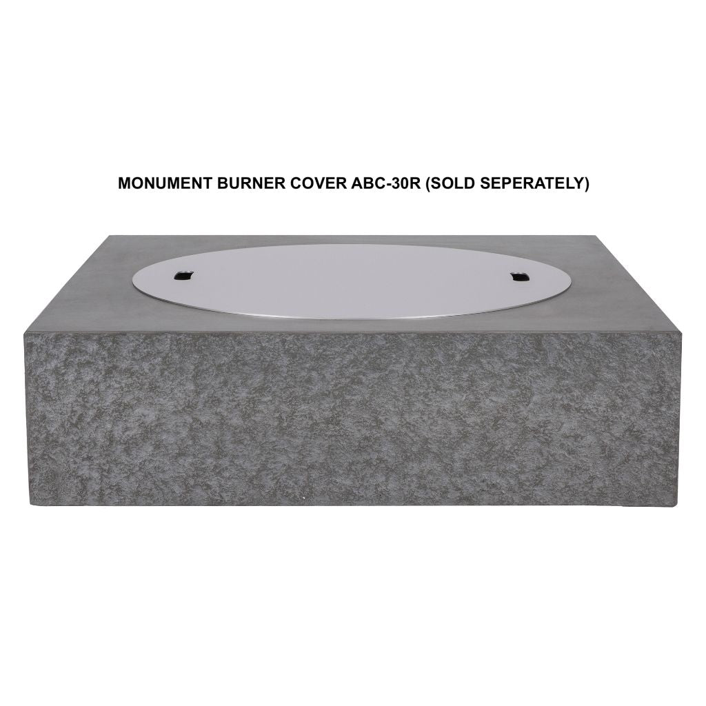 PyroMania Monument 41" Rectangular Slate Outdoor Natural Gas Fire Pit Table