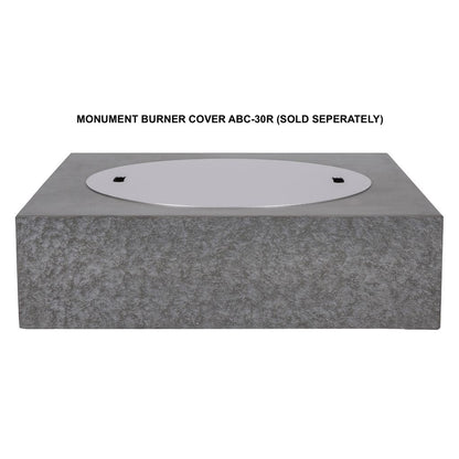 PyroMania Monument 41" Rectangular Slate Outdoor Natural Gas Fire Pit Table