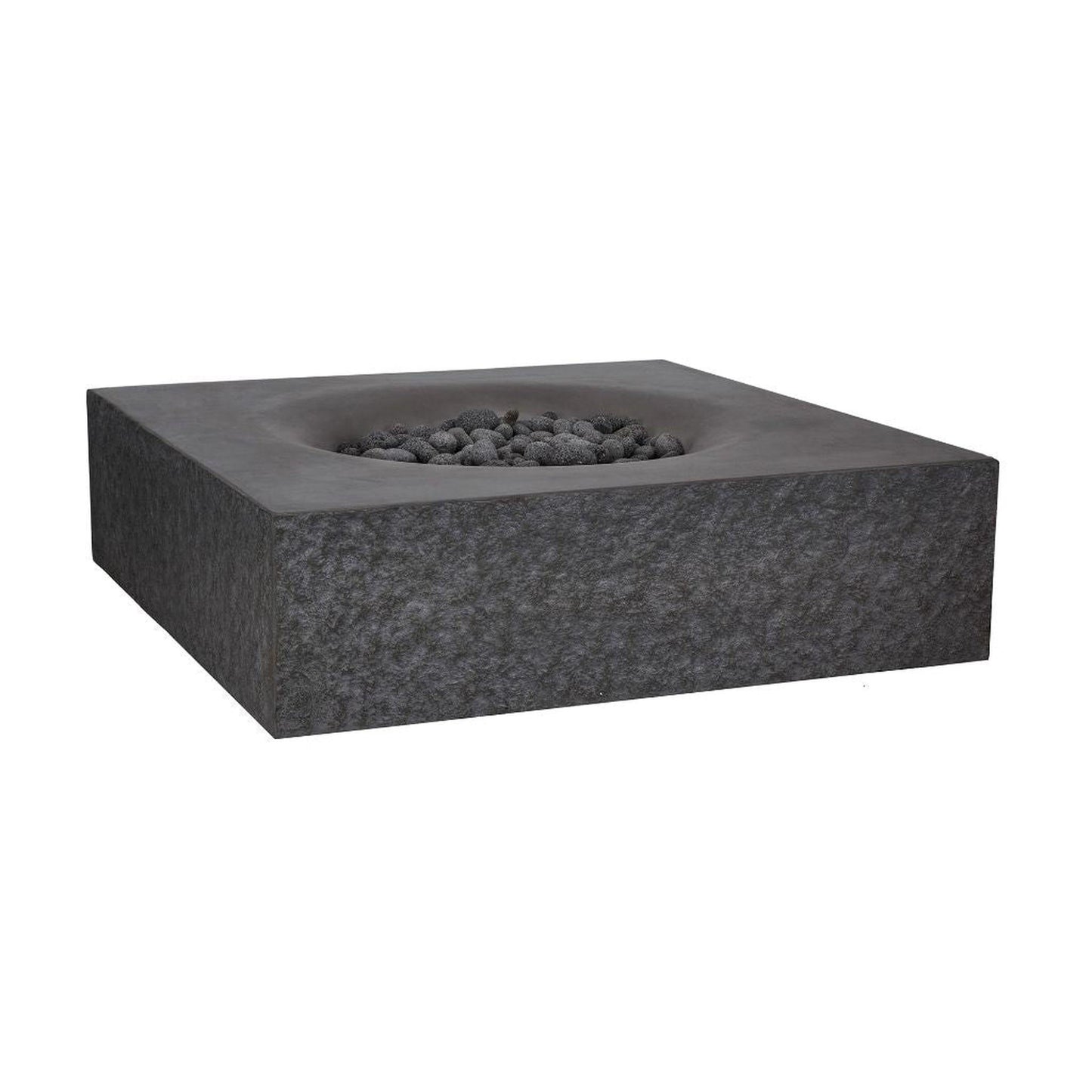 PyroMania Monument 41" x 41" Charcoal Finish Natural Gas Outdoor Square Fire Table