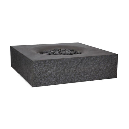 PyroMania Monument 41" x 41" Charcoal Finish Natural Gas Outdoor Square Fire Table