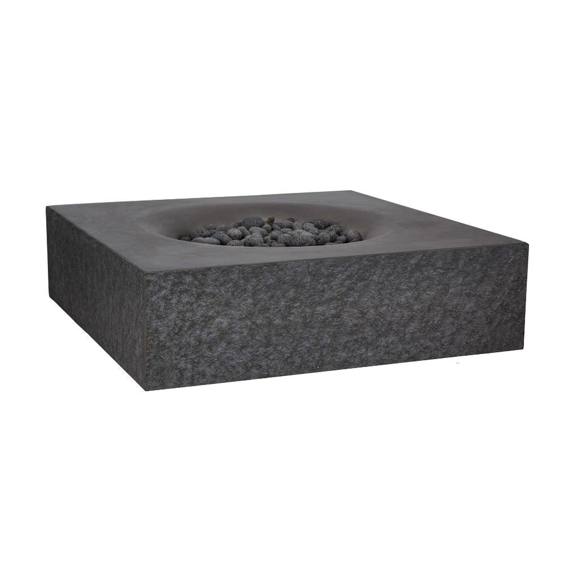 PyroMania Monument 41" x 41" Charcoal Finish Propane Gas Outdoor Square Fire Table