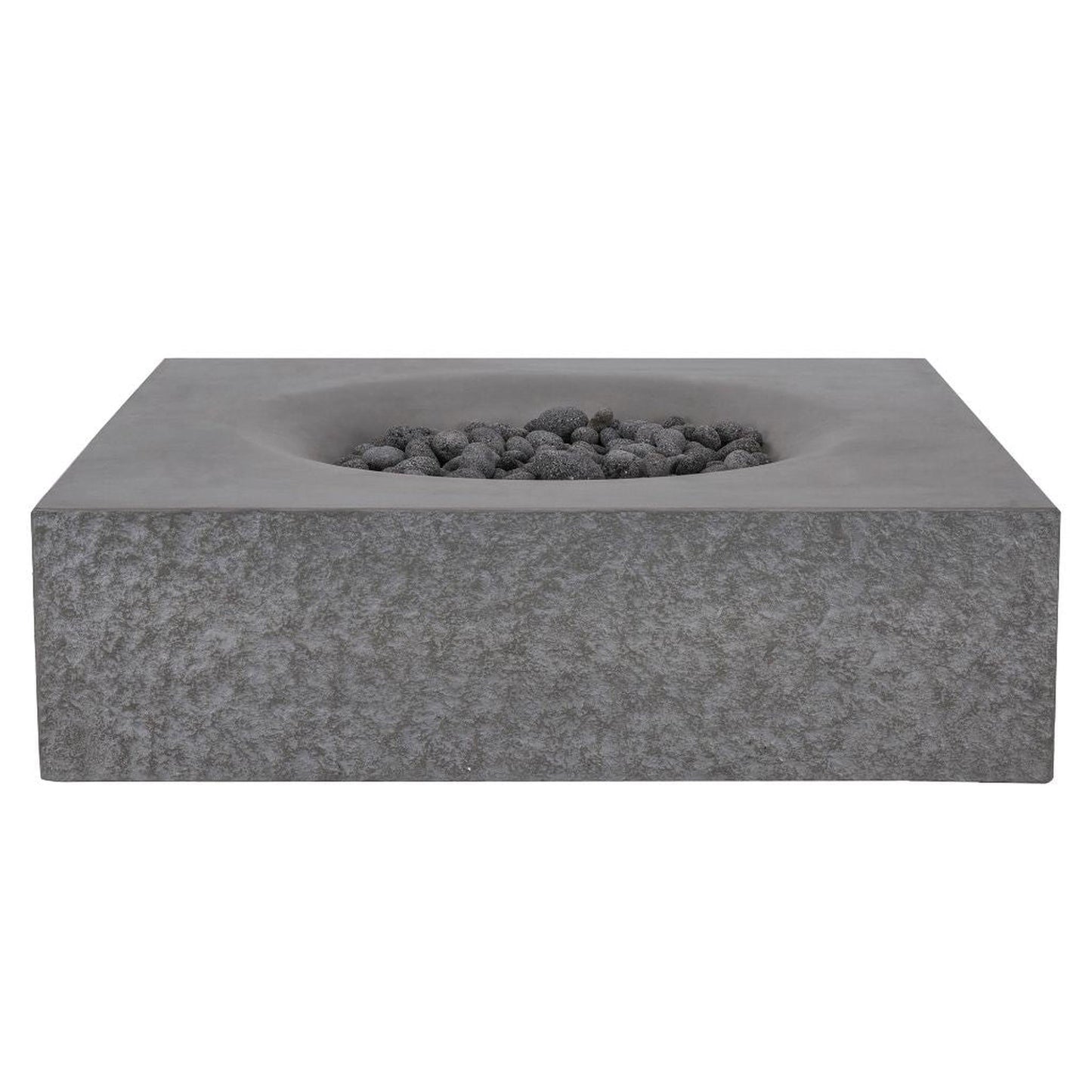PyroMania Monument 41" x 41" Slate Gray Finish Natural Gas Outdoor Square Fire Table